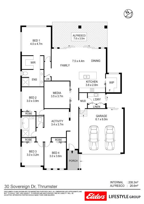 30 Sovereign Drive, Thrumster, NSW, 2444 - Floorplan 1