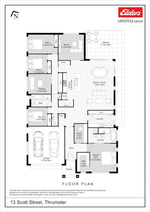 13 Scott Street, Thrumster, NSW, 2444 - Floorplan 1