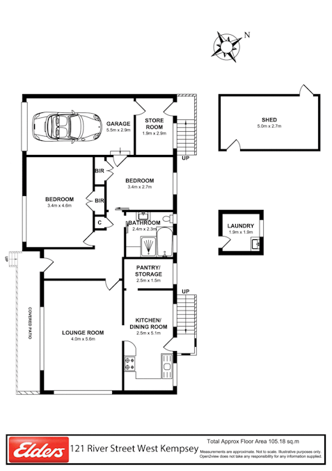 121 River Street, West Kempsey, NSW, 2440 - Floorplan 1