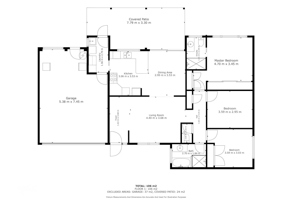 2/6-8 North Street, Tuncurry, NSW, 2428 - Floorplan 1