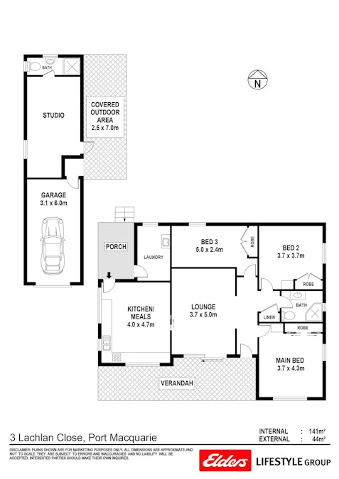 3 Lachlan Close, Port Macquarie, NSW, 2444 - Floorplan 1