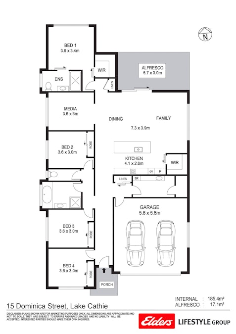 15 Dominica Street, Lake Cathie, NSW, 2445 - Floorplan 1