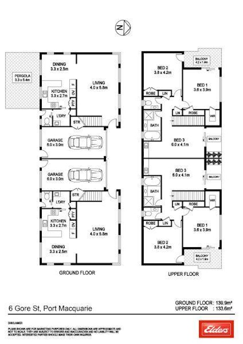 1/6 Gore Street, Port Macquarie, NSW, 2444 - Floorplan 1