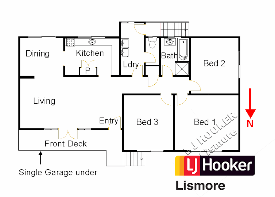 5 Compton Avenue, Goonellabah, NSW, 2480 - Floorplan 1