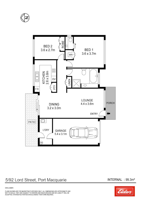 5/92 Lord Street, Port Macquarie, NSW, 2444 - Floorplan 1